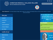 Tablet Screenshot of cmch-vellore.edu